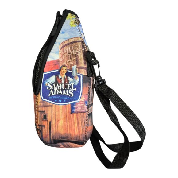 Sam Adams Brewery Tour Growler Carrier Adj Strap Neoprene Beer Carrier 64 oz - Picture 4 of 8